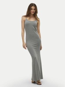 Vero Moda Sukienka letnia Sharon 10322285 Szary Slim Fit. Szare kombinezony Vero Moda, na lato, xl, bez wzorów, z bawełny, bez kołnierzyka, bez ramiączek. Za 129,99 zł.