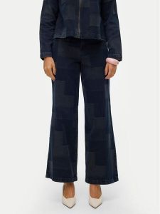 Vero Moda Jeansy Remy 10321077 Granatowy Wide Leg. Niebieskie jeansy Vero Moda, bez wzorów, z bawełny. Za 159,99 zł.