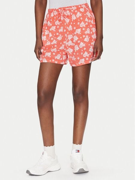 Tommy Jeans Szorty materiałowe DW0DW20359 Pomarańczowy Regular Fit. Brązowe szorty Tommy Jeans, bez wzorów, z jeansu. Za 199,99 zł.