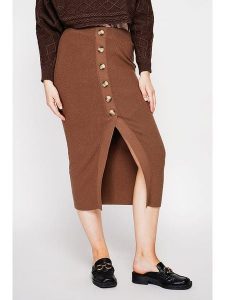 C& Jo Spódnica w kolorze karmelowym rozmiar: 42. Brązowe spódnice C& Jo, na co dzień, bez wzorów, klasyczne, midi. Za 108,99 zł.