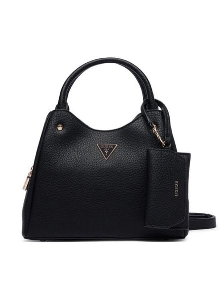 Guess Torebka Lorella HWBG23 06220 Czarny. Czarne kuferki Guess, z aplikacjami, ze skóry, bez dodatków. Za 554,99 zł.