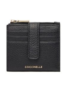 Coccinelle Portfel MW5 Metallic Soft E2 MW5 11 F7 01 Czarny. Czarne portfele Coccinelle, bez wzorów, ze skóry. Za 499,99 zł.