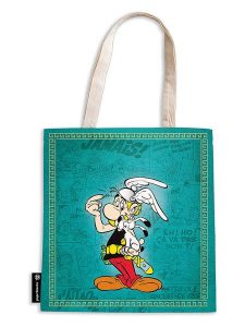 Paperblanks Torba "Asterix the Gaul" w kolorze turkusowym na zakupy - 38 x 38 cm rozmiar: onesize. Niebieskie shopper bag Paperblanks, bez wzorów, z bawełny, bez dodatków. Za 59,95 zł.