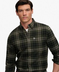 Superdry Koszula Lumberjack z długim rękawem z organicznej bawełny – Relaxed. Zielone koszule Superdry, m, bez wzorów, z bawełny, bez kołnierzyka, bez ramiączek. Za 313,05 zł.