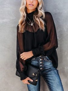 LA Angels Bluzka w kolorze czarnym rozmiar: L. Czarne bluzki LA Angels, l, bez wzorów, bez kołnierzyka, bez ramiączek. Za 152,62 zł.