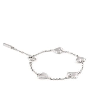 Bransoletka Calvin Klein. Szare bransoletki Calvin Klein, srebrne. Za 319,99 zł.