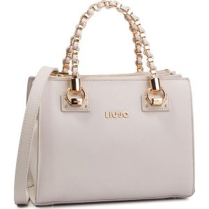 Torebka LIU JO - S Satchel Zip N19101 E0040 Bone 30000. Białe torebki klasyczne marki Liu Jo, ze skóry ekologicznej. Za 689,00 zł.