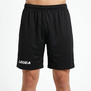 Szorty do biegania Portland czarne. Czarne szorty LEGEA, bez wzorów, z poliesteru. Za 64,00 zł.