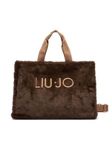 Liu Jo Torebka 2F6037 E0218 Brązowy. Brązowe shopper bag Liu Jo, bez wzorów, z materiału, bez dodatków. Za 469,99 zł.
