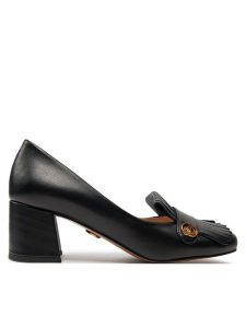 Baldowski Półbuty D01808-3960-020 Czarny. Czarne czółenka Baldowski, bez wzorów, ze skóry, bez obcasa, na obcasie, bez zapięcia. Za 499,99 zł.