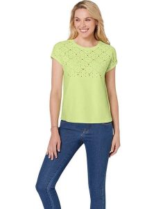 WITT WEIDEN Koszulka w kolorze zielonym rozmiar: 48. Zielone bluzki WITT WEIDEN, bez wzorów, z bawełny, bez kołnierzyka, bez ramiączek. Za 52,79 zł.