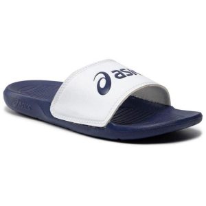Klapki unisex Asics Slide. Białe klapki ASICS, bez wzorów, bez obcasa. Za 93,99 zł.
