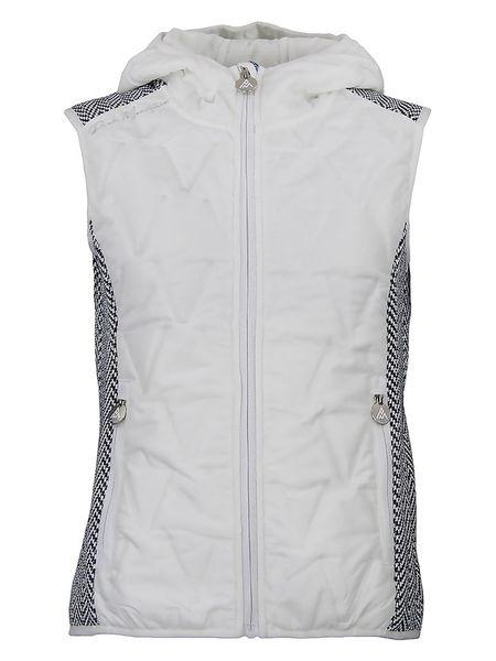 Peak Mountain Kamizelka pikowana w kolorze biało-czarnym rozmiar: XXL. Białe kamizelki Peak Mountain, xxl, bez wzorów, bez kołnierzyka, bez ramiączek, bez kaptura. Za 152,62 zł.