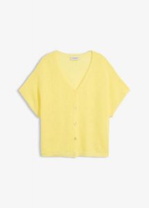 Kardigan oversize z cienkiej dzianiny. Czerwone kardigany bonprix, bez wzorów, z dzianiny, bez ramiączek. Za 79,99 zł.
