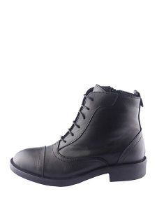 D.Moro Skórzane trzewiki w kolorze czarnym rozmiar: 38. Czarne botki D.Moro, bez wzorów, z materiału, bez obcasa, bez zapięcia. Za 284,95 zł.