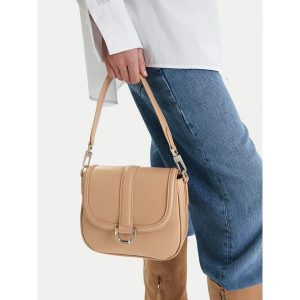 Torebka Badura. Brązowe torebki klasyczne Badura, bez wzorów, bez dodatków. Za 199,99 zł.