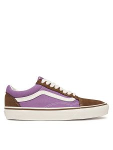 Vans Tenisówki Old Skool VN000D7ZTUD1 Fioletowy. Fioletowe trampki Vans, bez wzorów, ze skóry, bez zapięcia. Za 369,99 zł.
