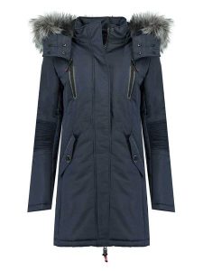 Canadian Peak Parka "Camilly" w kolorze granatowym rozmiar: S. Niebieskie płaszcze Canadian Peak, s, bez wzorów, bez kaptura. Za 295,99 zł.