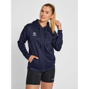 Bluza fitness damska Hummel hmlCore. Niebieskie bluzy Hummel, xs, bez wzorów, bez kaptura. Za 240,15 zł.