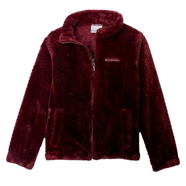 Kurtka COLUMBIA FIRE SIDE SHERPA FULL ZIP Bordeaux. Czerwone kurtki Columbia, bez wzorów, z tkaniny, bez kaptura. Za 215,78 zł.