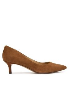 LAUREN RALPH LAUREN Szpilki Adrienne 802755524013 Brązowy. Brązowe szpilki Lauren Ralph Lauren, bez wzorów, ze skóry, bez obcasa. Za 639,99 zł.