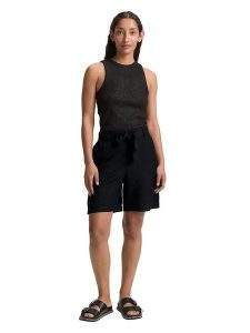 Tom Tailor Szorty w kolorze czarnym rozmiar: 42. Czarne szorty Tom Tailor, bez wzorów, z tkaniny, klasyczne, z podwyższonym stanem. Za 96,37 zł.