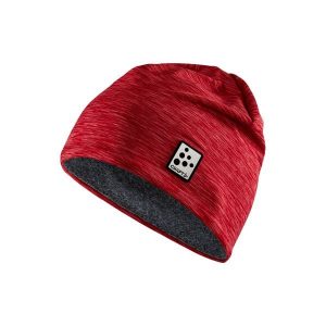Czapka Craft microfleece. Czerwone czapki Craft, bez wzorów, z dżerseju. Za 126,90 zł.
