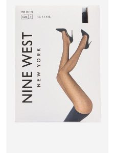 Nine West Rajstopy CEO-9WB-004-AW25 Czarny. Czarne rajstopy i pończochy Nine West, bez wzorów, z materiału. Za 29,99 zł.