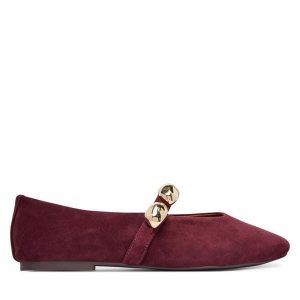 Baleriny Steve Madden. Fioletowe balerinki Steve Madden, bez wzorów, bez obcasa, bez zapięcia. Za 467,99 zł.