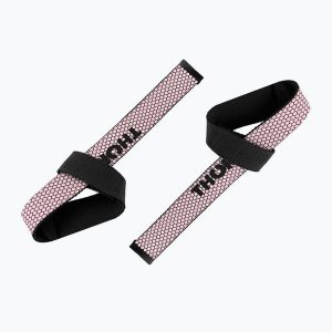 Paski do podnoszenia ciężarów THORN FIT Lifting Straps Anti-Slip pink. Czerwone paski THORN FIT, bez wzorów, sportowe. Za 52,99 zł.