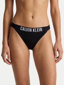 Calvin Klein Swimwear Dół od bikini LV00Q61213 Czarny. Czarne bikini Calvin Klein Swimwear, bez wzorów, z syntetyku. Za 209,99 zł.