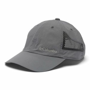 Czapka z daszkiem Columbia Tech Shade II Hat. Szare czapki Columbia, bez wzorów, sportowe. Za 109,99 zł.