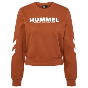 Bluza dla kobiet Hummel Legacy. Brązowe bluzy Hummel, xs, bez wzorów, bez kaptura. Za 148,50 zł.