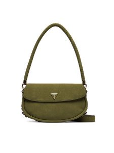 Guess Torebka Danya HWSG99 18190 Zielony ciemny. Zielone torebki klasyczne Guess, z aplikacjami, ze skóry, bez dodatków. Za 589,99 zł.