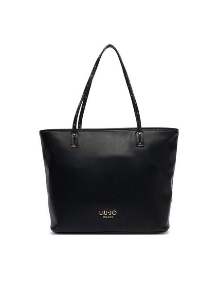 Liu Jo Torebka AF6070 E1120 Czarny. Czarne shopper bag Liu Jo, bez wzorów, ze skóry, bez dodatków. Za 599,99 zł.