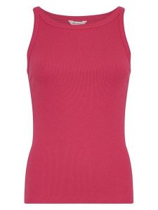 MOSS COPENHAGEN Top w kolorze różowym rozmiar: S/M. Różowe topy Moss Copenhagen, m, bez wzorów, bez kołnierzyka, bez ramiączek. Za 98,95 zł.
