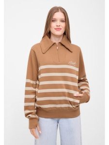 Bench Bluza "Foy" w kolorze jasnobrązowym rozmiar: 42. Brązowe bluzy Bench, bez wzorów, bez kaptura. Za 136,13 zł.