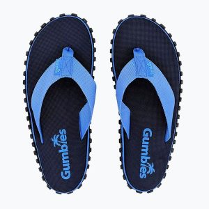 Japonki GUMBIES DUCKBILL FLIP FLOPS. Niebieskie klapki Gumbies, bez wzorów, bez obcasa. Za 91,99 zł.