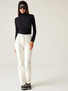 Dare 2b Spodnie narciarskie "Glide" w kolorze białym rozmiar: 34. Białe spodnie dresowe Dare 2b, m, bez wzorów. Za 249,17 zł.