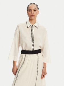 Devotion TWINS Koszula Gaia 025.001G Écru Regular Fit. Koszule Devotion TWINS, m, bez wzorów, z bawełny, bez kołnierzyka, bez ramiączek. Za 469,99 zł.