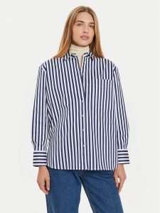 Tommy Hilfiger Koszula Banker WW0WW43044 Niebieski Regular Fit. Niebieskie koszule TOMMY HILFIGER, bez wzorów, z bawełny, bez kołnierzyka, bez ramiączek. Za 359,99 zł.