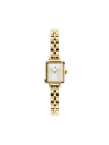 Daniel Wellington Zegarek Quadro Mini DW00100850 Złoty. Żółte, analogowe zegarki Daniel Wellington. Za 909,99 zł.