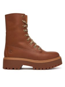 Timberland Trapery TB0A5SAHEM61 Brązowy. Brązowe buty zimowe Timberland, ze skóry, bez obcasa, bez zapięcia. Za 779,99 zł.