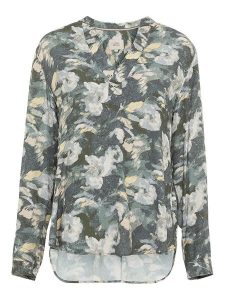 Camel Active Bluzka w kolorze oliwkowo-żółtym rozmiar: S. Brązowe bluzki Camel Active, s, bez wzorów, z wiskozy, bez kołnierzyka, bez ramiączek. Za 118,56 zł.