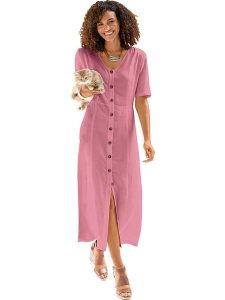 WITT WEIDEN Lniana sukienka w kolorze jasnoróżowym rozmiar: 54. Różowe sukienki WITT WEIDEN, na co dzień, bez wzorów, bez kołnierzyka, bez ramiączek, mini, proste. Za 78,66 zł.