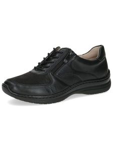 Caprice Skórzane sneakersy w kolorze czarnym rozmiar: 38. Czarne trampki Caprice, bez wzorów, z materiału, bez zapięcia. Za 197,63 zł.