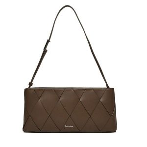 Torebka Calvin Klein. Brązowe torebki klasyczne Calvin Klein, bez wzorów, bez dodatków. Za 349,99 zł.