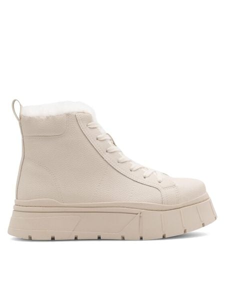 DeeZee Trzewiki CHARLIZE HY60080-5 Beżowy. Brązowe botki DeeZee, bez wzorów, z syntetyku, bez obcasa, na płaskiej podeszwie, bez zapięcia. Za 159,99 zł.