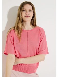 More & More Sweter w kolorze jagodowym rozmiar: 44. Różowe swetry oversize More & More, bez wzorów, bez ramiączek. Za 158,10 zł.