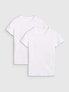 4F T-shirt slim gładki damski (2-pack) - multikolor L. T-shirty 4f, l, bez wzorów, z bawełny, bez kołnierzyka, bez ramiączek. W wyprzedaży za 59,99 zł.
